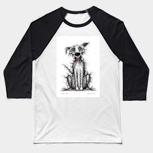 Fuzzy dog Baseball T-Shirt